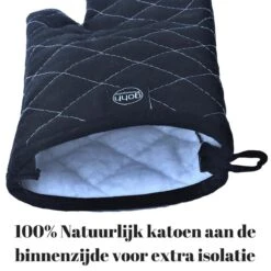 Gohh 2 Canvas Ovenhandschoenen Ovenwanten Zwart - 33 Cm (tot 300 Graden) -Beroemde Keukenserie Winkel 1200x1200 704