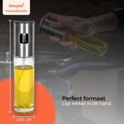 BooGoo® - RVS Olijfolie Sprayer Extreme Deluxe - Olijfolie Fles Verstuiver Voor Keuken - Oliespray - Oliefles - BBQ Accesoires - Olie Pomp Bakspray - Cooking Spray -Beroemde Keukenserie Winkel 1200x1200 721