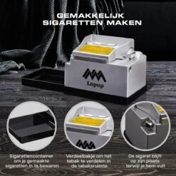 Lopup® Elektrische Sigarettenmaker - Sigarettenmakers - Sigaretten Maker Electrisch - Hulzenstopper - Sigaretten - Exclusieve NL Handleiding - Zilver -Beroemde Keukenserie Winkel 1200x1200 738