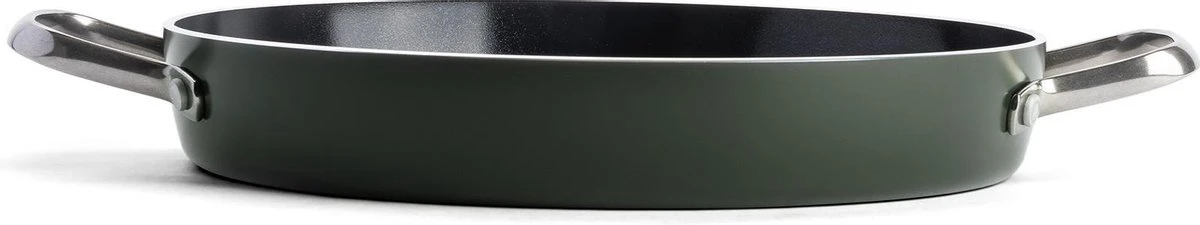 Dagelijkse Kost Keramische Grillpan - Ø28cm - PFAS-vrij - 2 grepen Dagelijkse Kost Keramische Grillpan - Ø28cm - PFAS-vrij - 2 Grepen -Beroemde Keukenserie Winkel