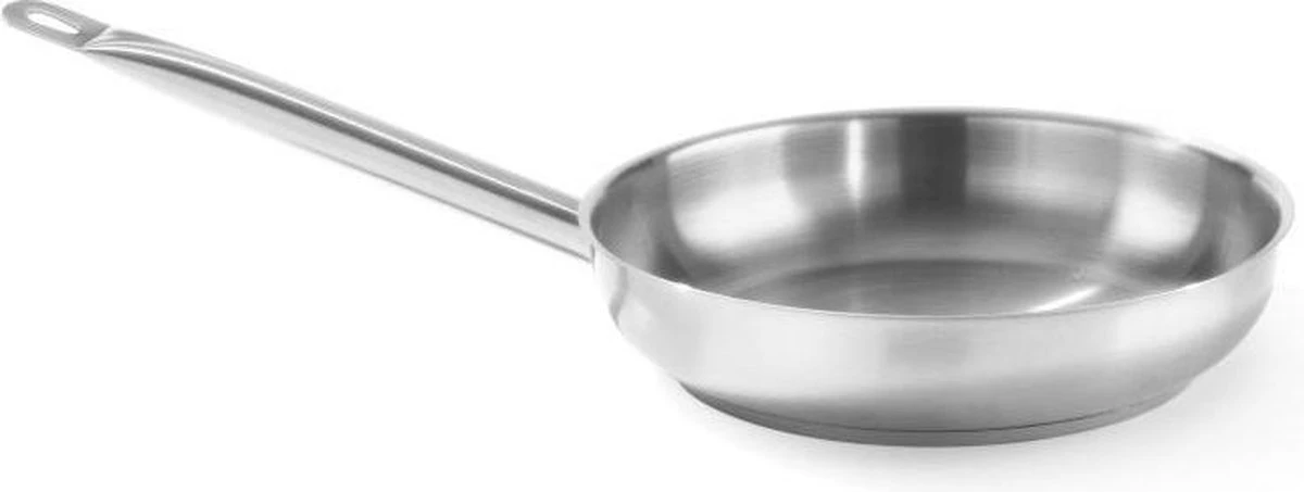 Hendi Koekenpan 24cm - Kitchen Line - RVS - Professionele Koekenpan Inductie - 1,9 Liter - Ø24x(H)4,5cm Hendi Koekenpan 24cm - Kitchen Line - RVS - Professionele Koekenpan Inductie - 1,9 Liter - Ø24x(H)4,5cm -Beroemde Keukenserie Winkel