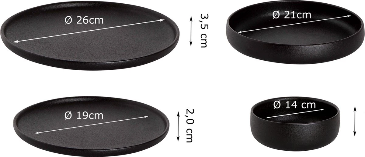 Maastricht Porselein Serviesset Universe Porselein 6-persoons 24-delig Zwart Maastricht Porselein Serviesset Universe Porselein 6-persoons 24-delig Zwart -Beroemde Keukenserie Winkel 1200x518 1