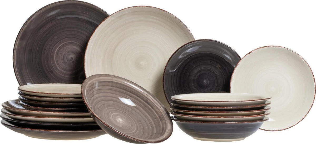 Studio Tavola Serviesset Vintage Loft 18-Delig Studio Tavola Serviesset Vintage Loft 18-Delig -Beroemde Keukenserie Winkel