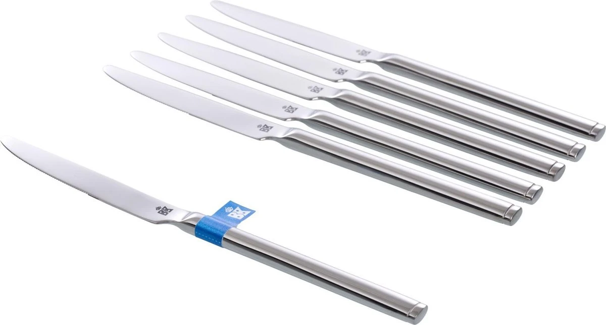 BK Waal dessertmessen - 6 stuks - 18/10 edelstaal BK Waal Dessertmessen - 6 Stuks - 18/10 Edelstaal -Beroemde Keukenserie Winkel