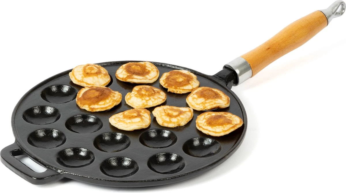 Blackwell Poffertjespan - met houten steel - Gietijzer - ø 24 cm Blackwell Poffertjespan - Met Houten Steel - Gietijzer - ø 24 Cm -Beroemde Keukenserie Winkel
