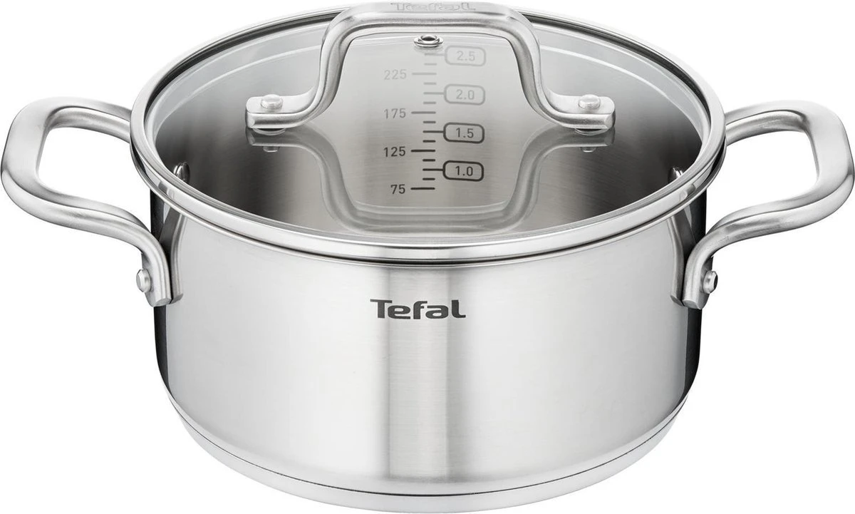 Tefal Virtuoso Pannenset 5 delig - Hoge kookpan Ø 22 cm + Steelpan Ø 16 cm + Kookpannen Ø 18/20/24 cm Tefal Virtuoso Pannenset 5 Delig - Hoge Kookpan Ø 22 Cm + Steelpan Ø 16 Cm + Kookpannen Ø 18/20/24 Cm -Beroemde Keukenserie Winkel