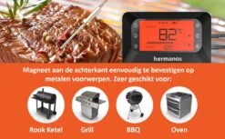 Hermanos® Digitale BBQ Thermometer Draadloos - Keukenthermometer - Bluetooth Met App - 4 Sondes - Magneet - Incl. Batterijen 5 Hermanos® Digitale BBQ Thermometer Draadloos - Keukenthermometer - Bluetooth Met App - 4 Sondes - Magneet - Incl. Batterijen -Beroemde Keukenserie Winkel 1200x741
