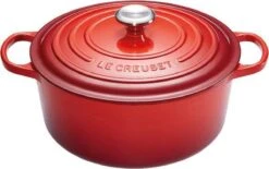Le Creuset Signature Braadpan - 4,2 L - 24 Cm - Kersenrood -Beroemde Keukenserie Winkel 1200x753 2