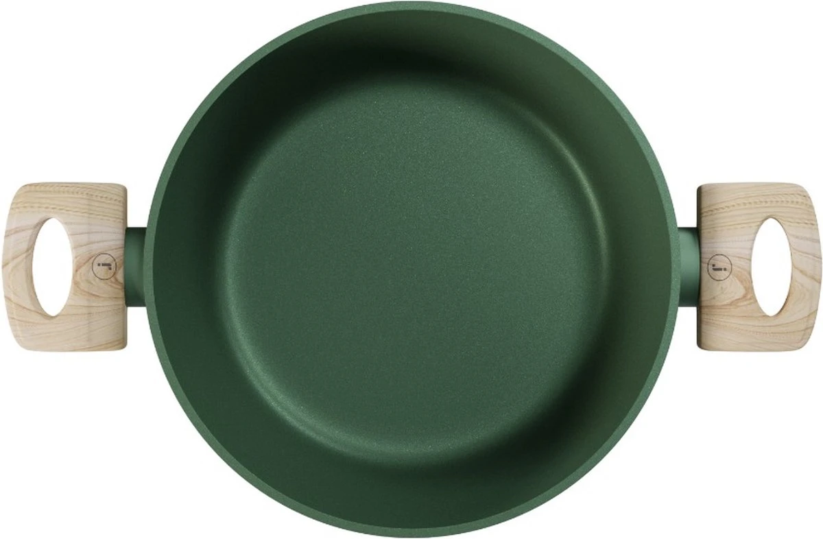 Forest, Braadpan met deksel – Ø 16 cm – 100% gerecycled aluminium – geschikt voor alle warmtebronnen - duurzame pan – PFOA vrij – sudderpan – stoofpan – 2.5 L Forest, Braadpan Met Deksel – Ø 16 Cm – 100% Gerecycled Aluminium – Geschikt Voor Alle Warmtebronnen - Duurzame Pan – PFOA Vrij – Sudderpan – Stoofpan – 2.5 L -Beroemde Keukenserie Winkel