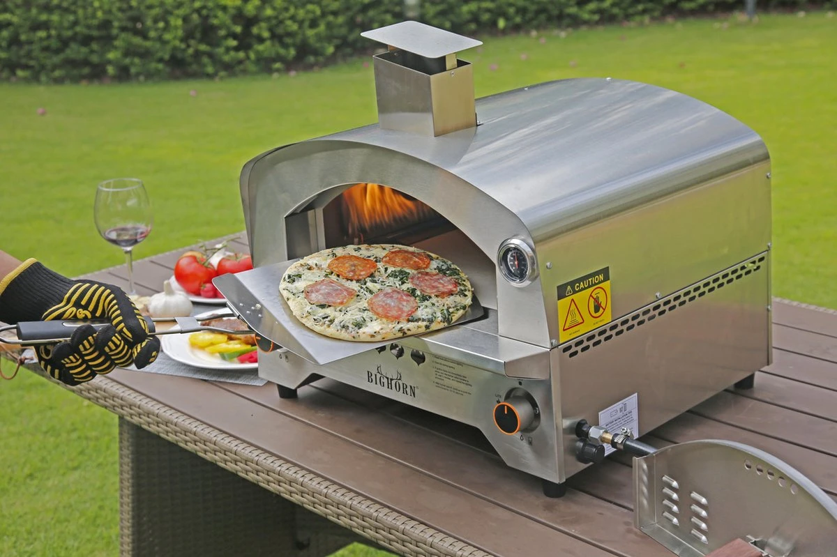 Bighorn Outdoor Edelstaal Gas Pizza Oven - Draagbare Gas Barbecue - Edelstaal -Model SRGG20001 Bighorn Outdoor Edelstaal Gas Pizza Oven - Draagbare Gas Barbecue - Edelstaal -Model SRGG20001 -Beroemde Keukenserie Winkel 1200x799 47