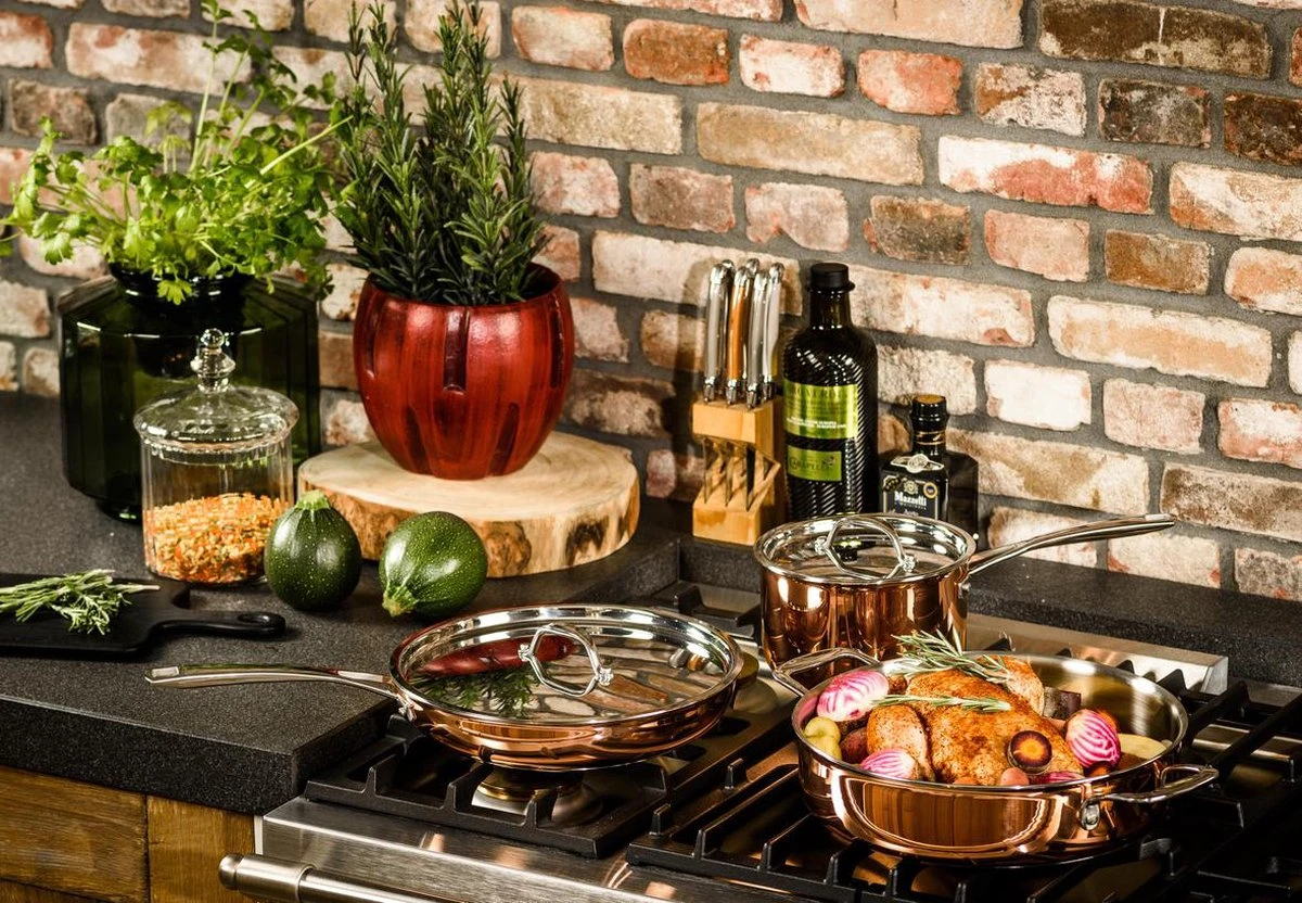 Koekenpan Ø26cm met deksel - inductie - koper - DUCQ Koekenpan Ø26cm Met Deksel - Inductie - Koper - DUCQ -Beroemde Keukenserie Winkel 1200x832 1