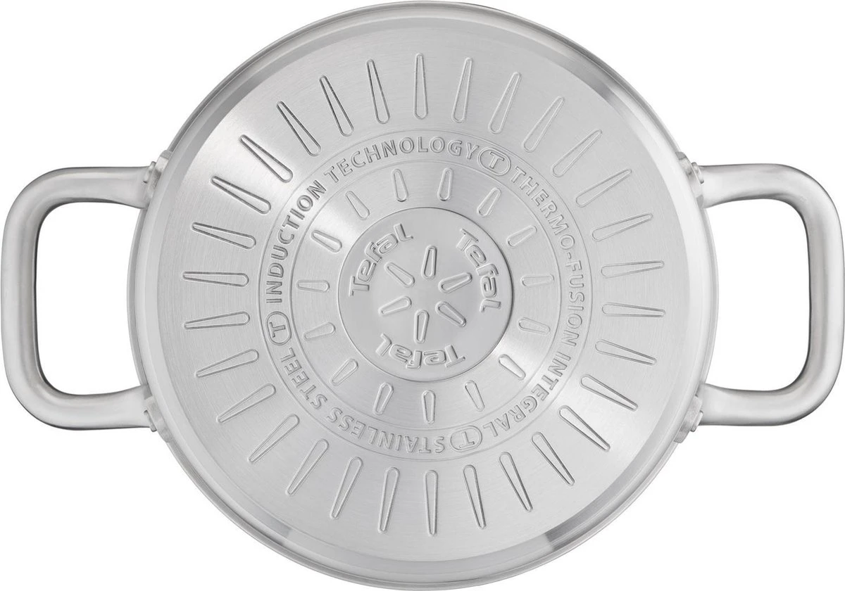 Tefal Virtuoso Pannenset 5 delig - Hoge kookpan Ø 22 cm + Steelpan Ø 16 cm + Kookpannen Ø 18/20/24 cm Tefal Virtuoso Pannenset 5 Delig - Hoge Kookpan Ø 22 Cm + Steelpan Ø 16 Cm + Kookpannen Ø 18/20/24 Cm -Beroemde Keukenserie Winkel