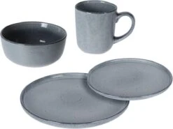 Excellent Serviesset - Servies - 16 Stuks - Aardewerk - Grijs -Beroemde Keukenserie Winkel 1200x899 11