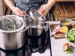 BK Q-linair Master Glas Pannenset - 5-delig - Glazen Deksel - Veilig Afgietsysteem - Inductie -Beroemde Keukenserie Winkel 1200x900 11