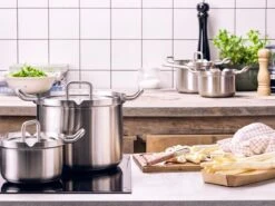 BK Q-linair Master Glas Pannenset - 5-delig - Glazen Deksel - Veilig Afgietsysteem - Inductie -Beroemde Keukenserie Winkel 1200x900 12