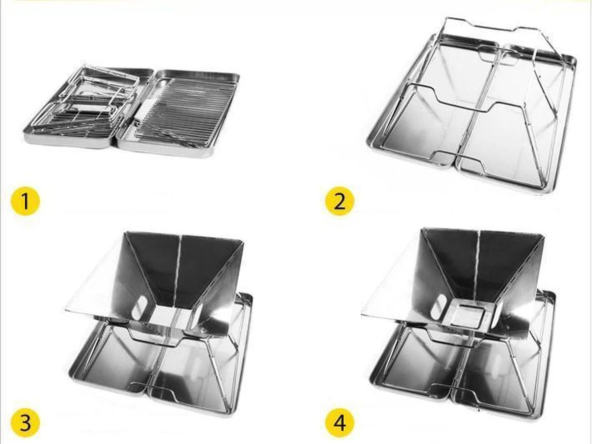 United Entertainment - Opvouwbare Houtskoolbarbecue - RVS - Met Koffer en Draagtas United Entertainment - Opvouwbare Houtskoolbarbecue - RVS - Met Koffer En Draagtas -Beroemde Keukenserie Winkel 1200x900 48