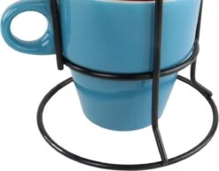 Orange85 Koffiekopjes - Met Houder - Set Van 6 - Gekleurd - 300 Ml - Keramiek -Beroemde Keukenserie Winkel 1200x936