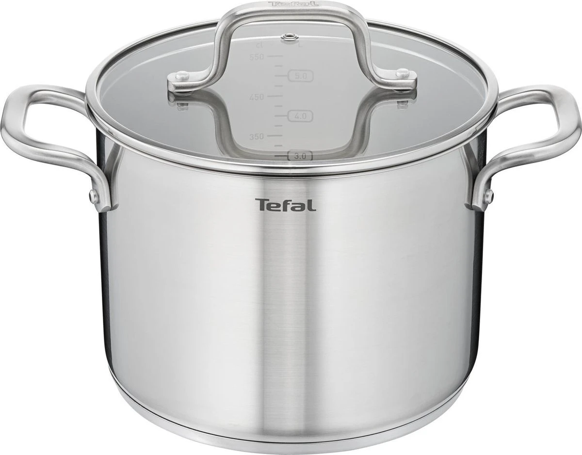 Tefal Virtuoso Pannenset 5 delig - Hoge kookpan Ø 22 cm + Steelpan Ø 16 cm + Kookpannen Ø 18/20/24 cm Tefal Virtuoso Pannenset 5 Delig - Hoge Kookpan Ø 22 Cm + Steelpan Ø 16 Cm + Kookpannen Ø 18/20/24 Cm -Beroemde Keukenserie Winkel