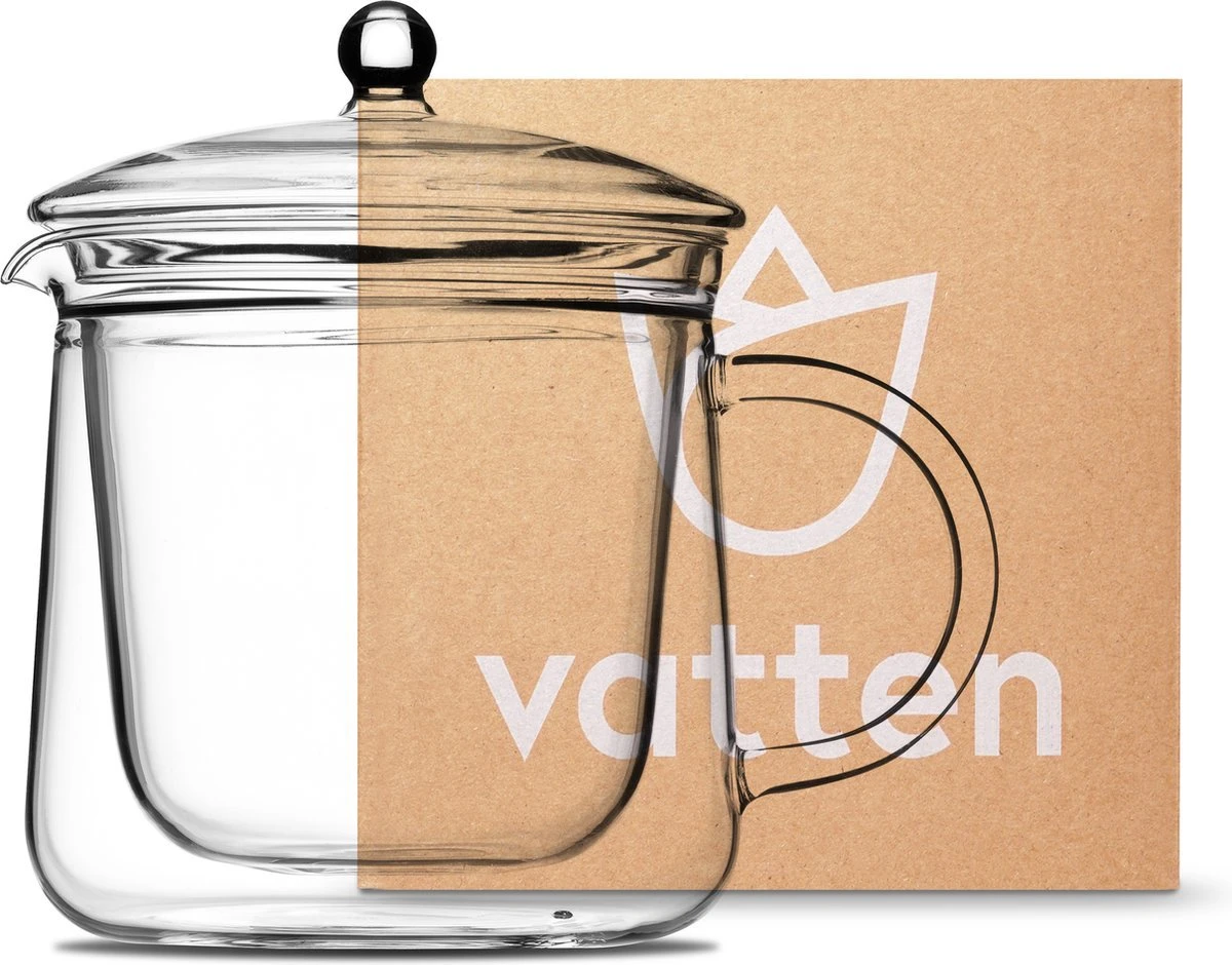 Vatten® Premium Glazen Theepot - 700ml - Dubbelwandig - Anti-drup - Transparant Vatten® Premium Glazen Theepot - 700ml - Dubbelwandig - Anti-drup - Transparant -Beroemde Keukenserie Winkel 1200x940 2