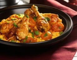 Cosy & Trendy Tajine Zwart / Oranje - Gietijzeren Schaal - Ø25cm - Geschikt Voor Inductie -Beroemde Keukenserie Winkel 1200x944