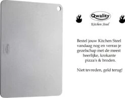 Pizzasteen Van Staal – Pizza Steen - Pizza En Brood Bakken - 40 X 30 X 0,6 Cm - Cadeau Voor Man - Kitchen Steel By Qwality -Beroemde Keukenserie Winkel 1200x944 3