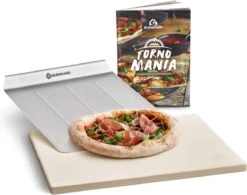 Burnhard Pizzasteen 38 X 30 X 1,5 Cm + Pizzaschep -Beroemde Keukenserie Winkel 1200x949