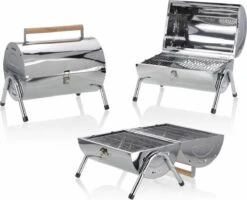 BBQ Collection Houtskoolbarbecue - Cilinder - Chroom -Beroemde Keukenserie Winkel 1200x972 2