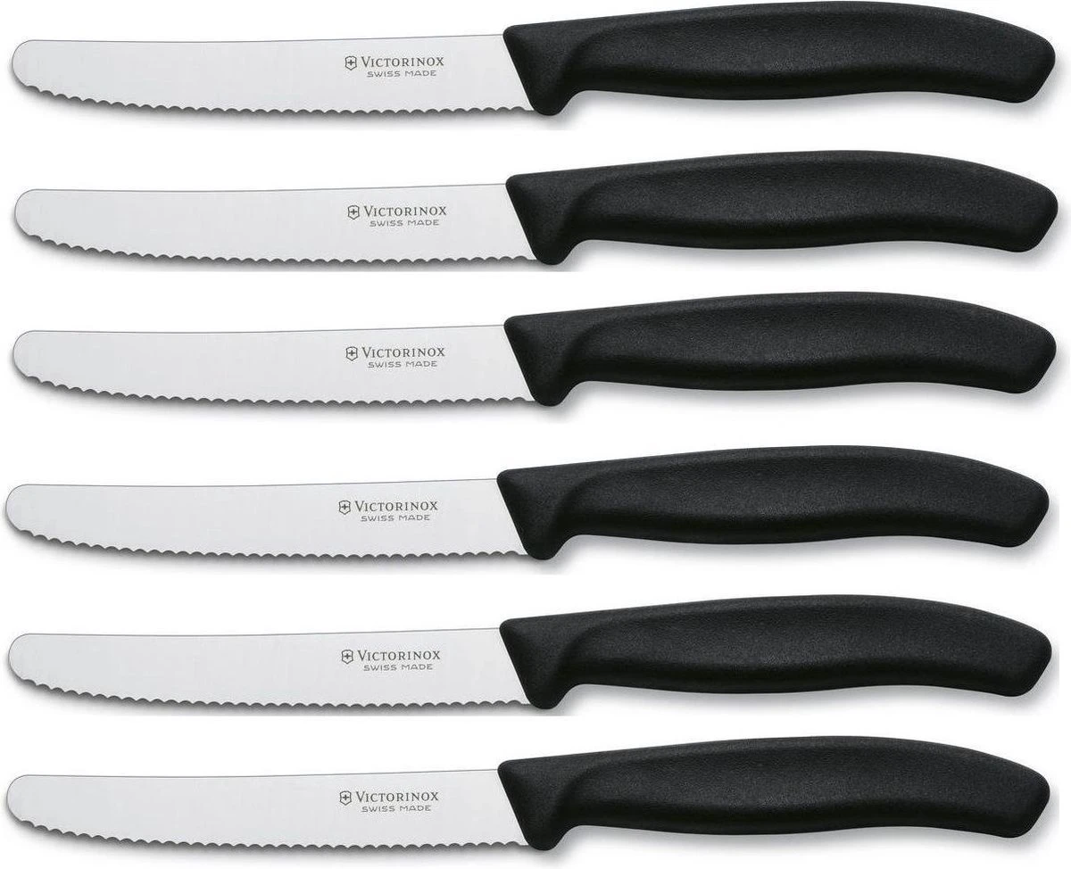 Victorinox Tafelmes 6 stuks zwart krom heft Victorinox Tafelmes 6 Stuks Zwart Krom Heft -Beroemde Keukenserie Winkel 1200x974 6