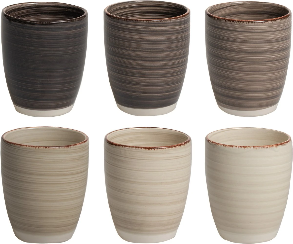 Studio Tavola Bekers Vintage Loft 350 ml - 6 Stuks Studio Tavola Bekers Vintage Loft 350 Ml - 6 Stuks -Beroemde Keukenserie Winkel