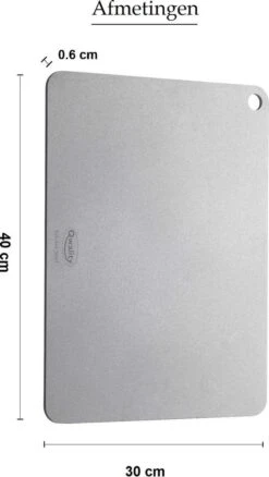 Pizzasteen Van Staal – Pizza Steen - Pizza En Brood Bakken - 40 X 30 X 0,6 Cm - Cadeau Voor Man - Kitchen Steel By Qwality -Beroemde Keukenserie Winkel 677x1200