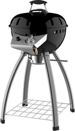 Accente Outdoor Gas BBQ - ø 45 Cm- Inclusief Grillplaat & Gasslang - Zwart