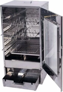 2-L Home & Garden XL Rookoven - RVS - 80x40x28 Cm - 3 Etages -Beroemde Keukenserie Winkel 824x1200