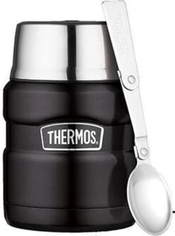 Thermos King Voedseldrager - 47 Cl - Mat Zwart -Beroemde Keukenserie Winkel 890x1200