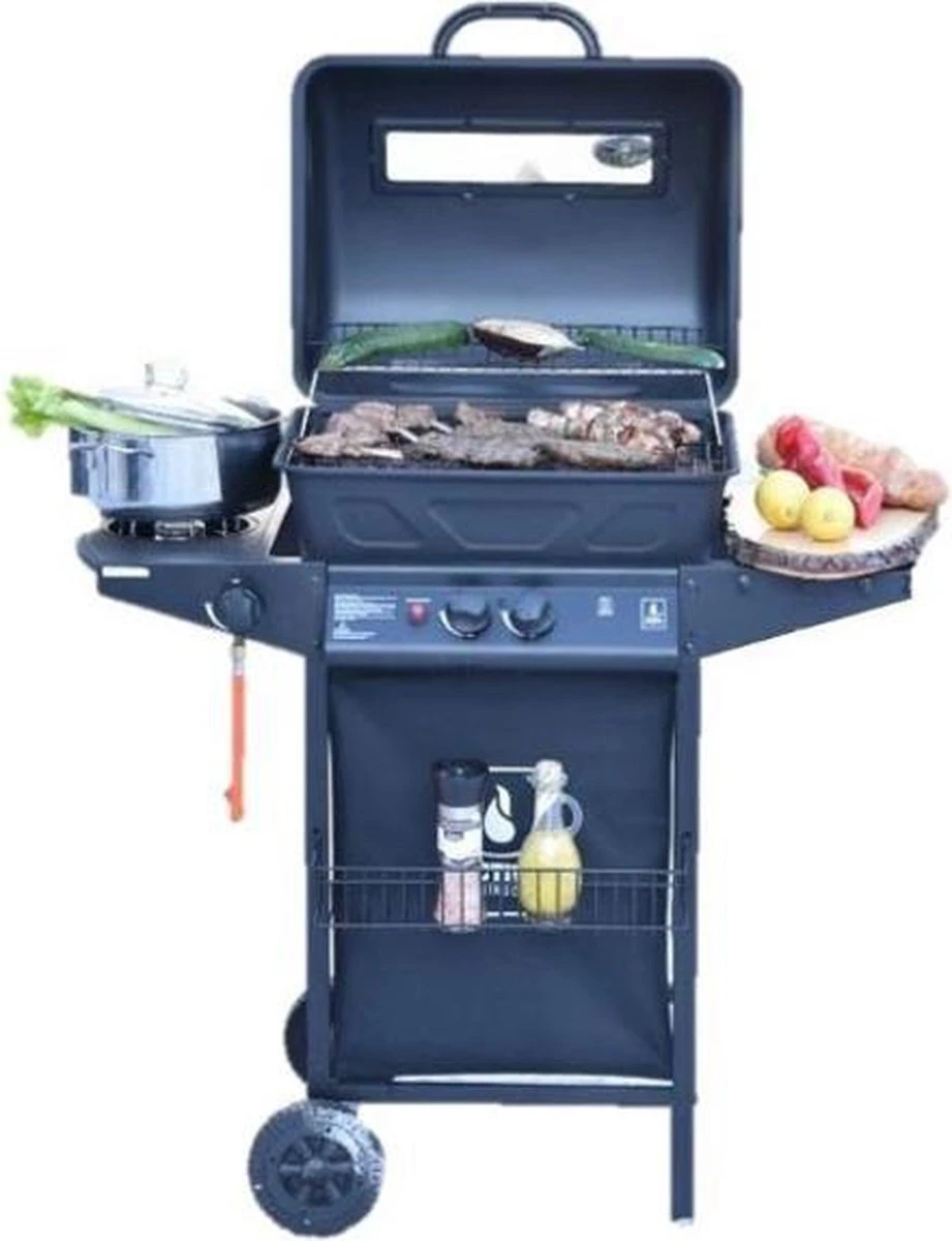 Halifax gasbarbecue 5,5 kW - Buitenkeuken met lavasteen grillplaat en gaspit - 100x98 cm Halifax Gasbarbecue 5,5 KW - Buitenkeuken Met Lavasteen Grillplaat En Gaspit - 100x98 Cm -Beroemde Keukenserie Winkel 921x1200 4