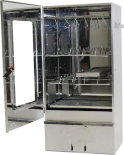 2-L Home & Garden XL Rookoven - RVS - 80x40x28 Cm - 3 Etages -Beroemde Keukenserie Winkel 958x1200